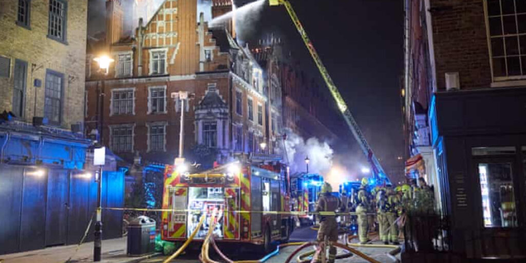 Luxury Hotel Chiltern Firehouse Catches Fire