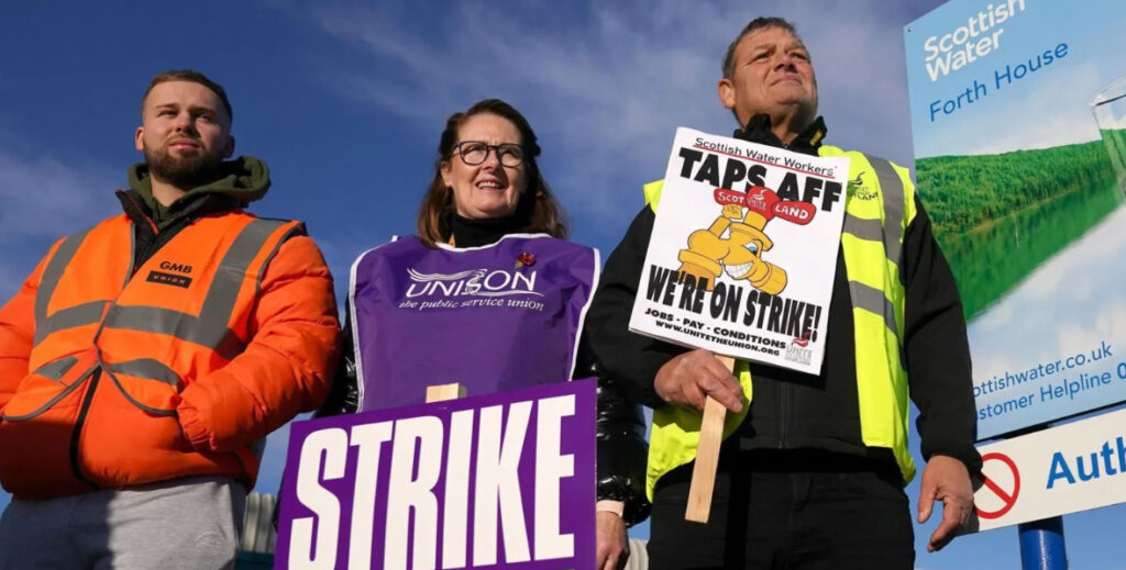 Scottish Water Workers Launch New Strike Over Pay Deal