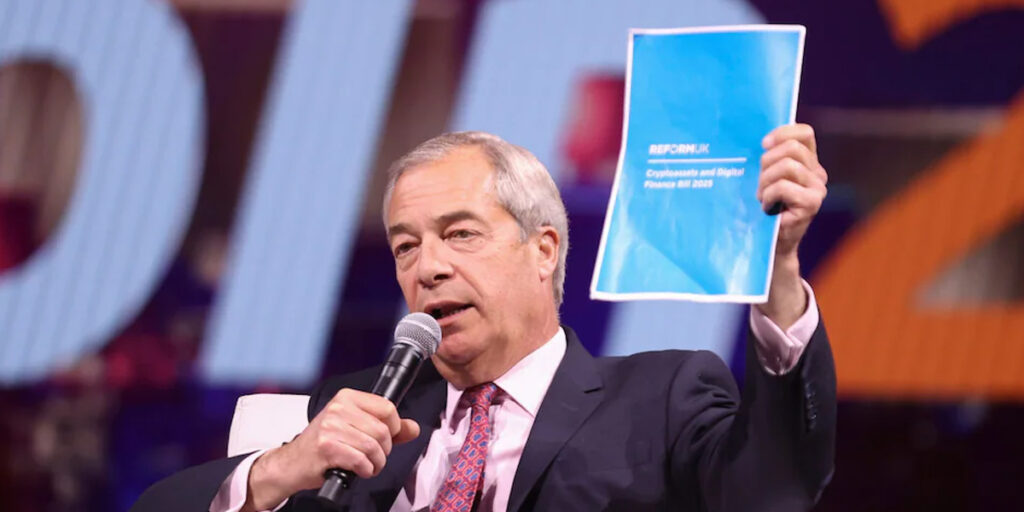 Farage Accuses Bank of England of Blocking UK Crypto Growth
