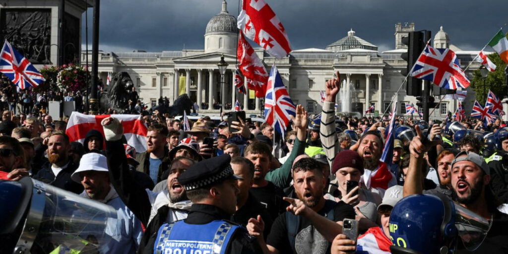 110,000 Protest in London over Immigration 110,000 Protest in London over Immigration