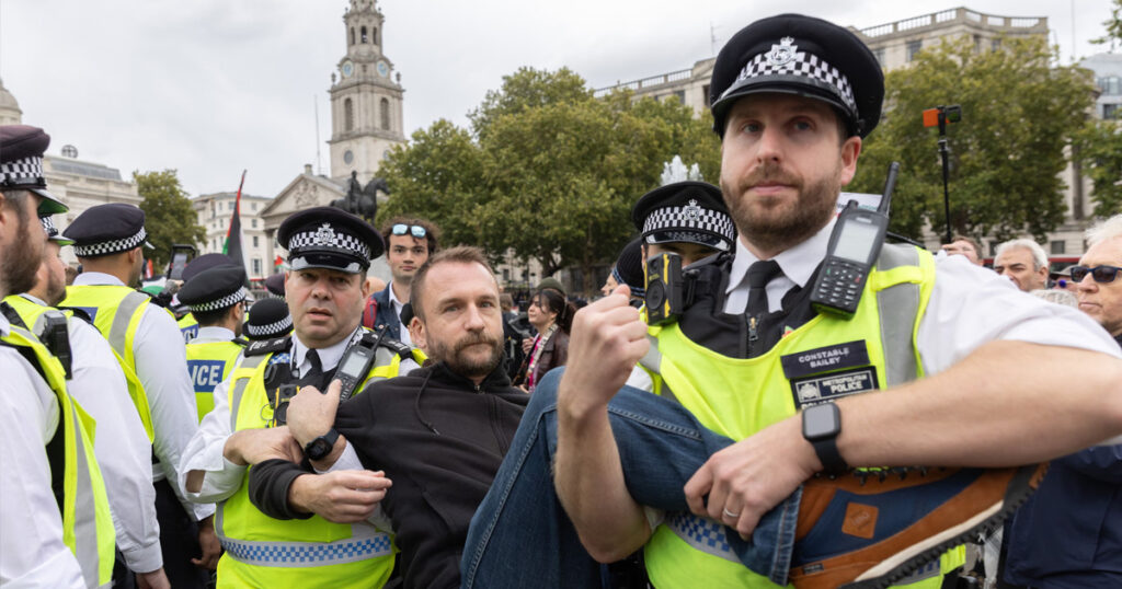 500 Arrested in London Over Palestine Action Protest