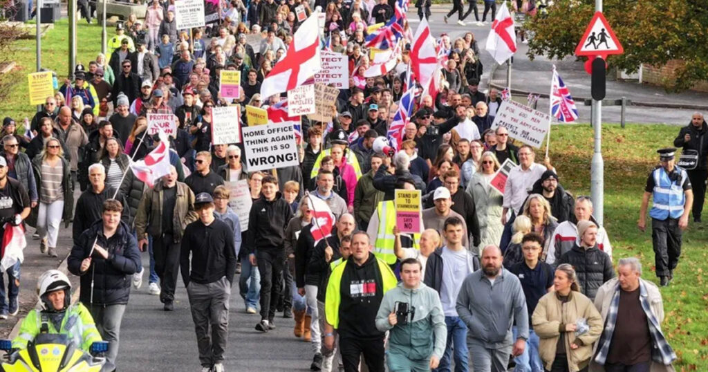 East Sussex Residents Protest Asylum Seeker Camp East Sussex Residents Protest Asylum Seeker Camp
