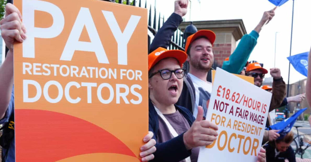 Resident Doctors in England Escalate Pay Dispute with Strike Resident Doctors in England Escalate Pay Dispute with Strike